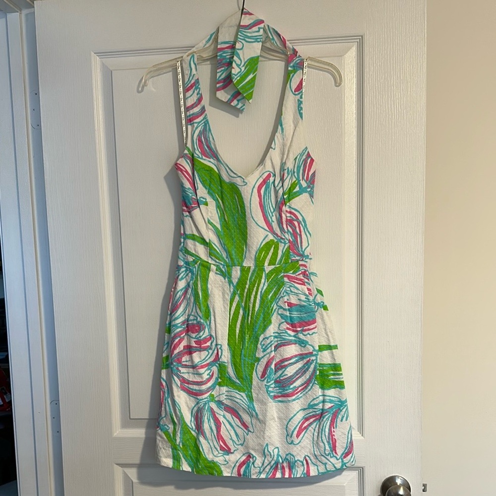 Lilly Pulitzer Ring the Bellboy Tulip Halter Dress
